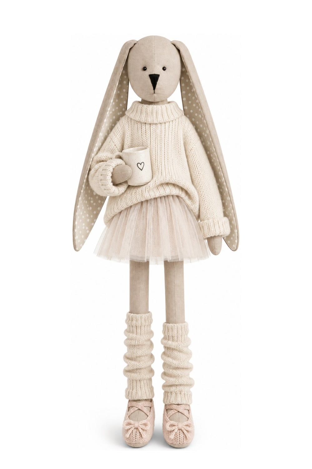 Bunny in a knitted sweater