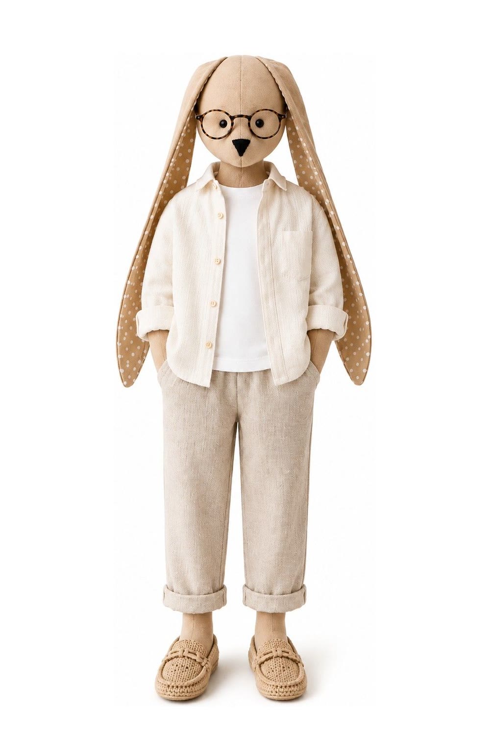 Bunny in a weekend outfit